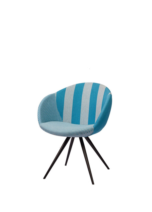 Moderna Stolica Cloe modernog dizajna, udobna , plave boje - online shop - Commodo Home & Living
