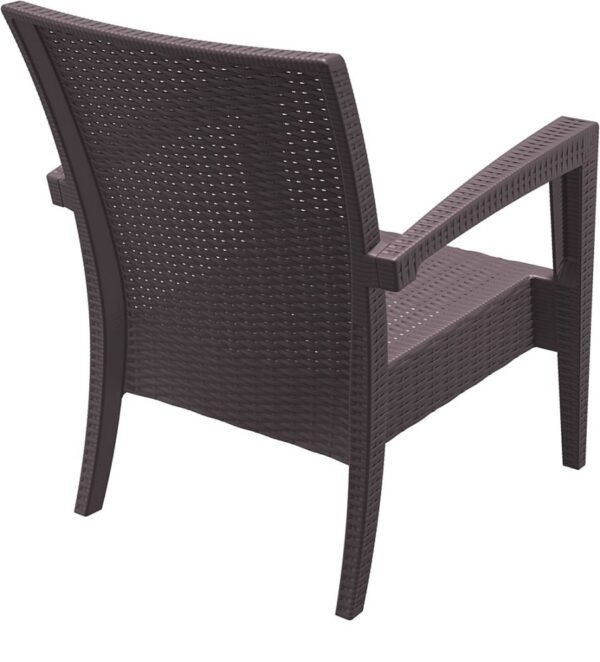 Moderna Baštenska garnitura - Fotelja MIAMI sa jastukom klasičnog dizajna, kvalitetna , braon boje - internet prodaja - Commodo Home & Living