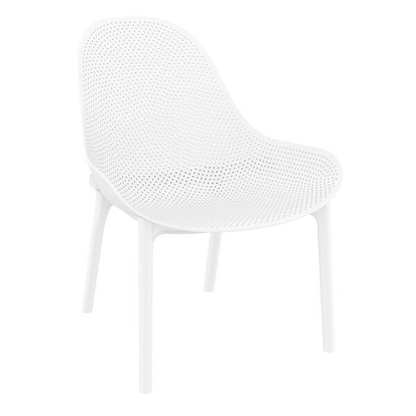 Moderna Stolica za baštu Sky Lounge klasičnog dizajna, udobna, bijele boje - internet prodaja - Commodo Home & Living
