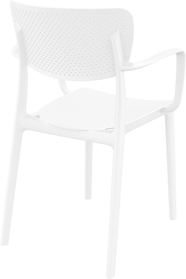 Moderna Stolica za baštu Loft klasičnog dizajna, udobna, bijele boje - internet prodaja - Commodo Home & Living