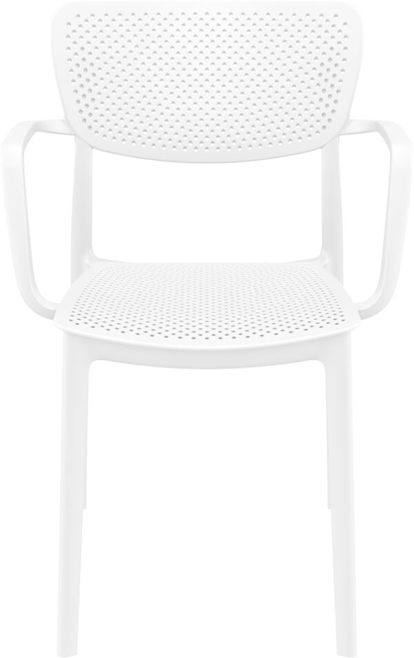 Moderna Stolica za baštu Loft klasičnog dizajna, udobna, bijele boje - internet prodaja - Commodo Home & Living