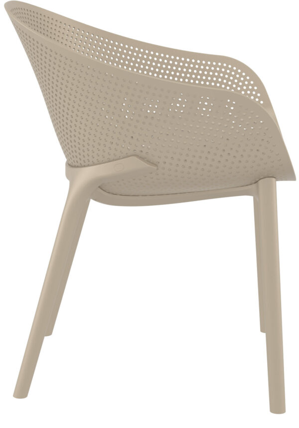 Moderna Stolica za baštu Sky klasičnog dizajna, udobna, bež boje - internet prodaja - Commodo Home & Living
