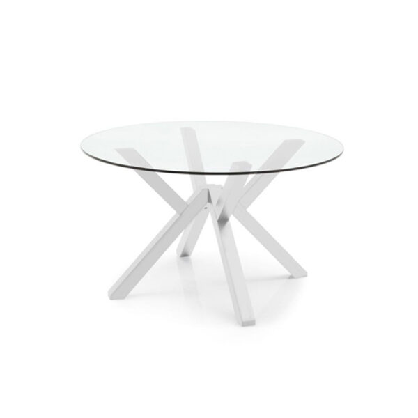 Moderni Klub Sto Trpezarijski sto - Mikado (Bianco) neobičnog dizajna, kvalitetan, bijele boje - internet prodaja - Commodo Home & Living