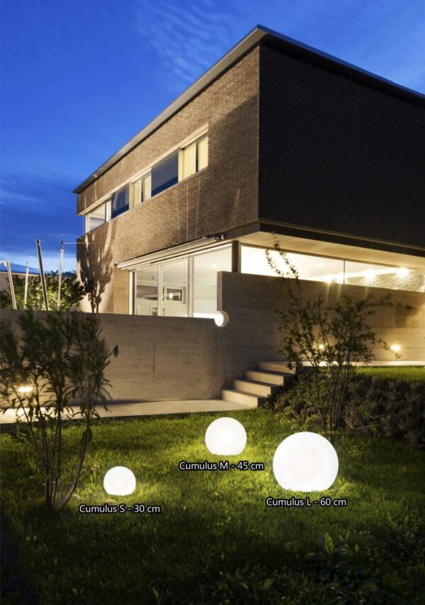 Moderna Podna spoljna lampa – CUMULUS M modernog dizajna,kvalitetna , bijele boje - internet prodaja - Commodo Home & Living