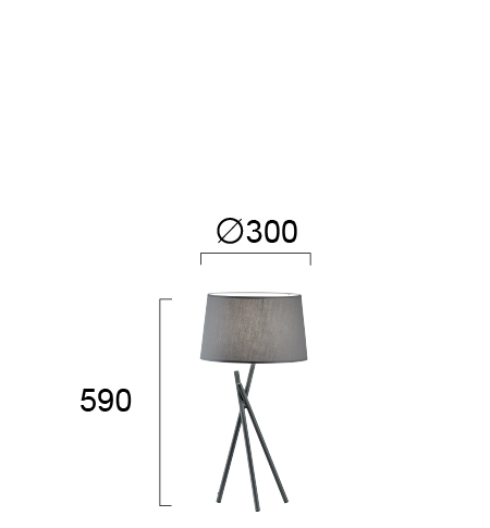 Moderna Stona lampa - MARTHA modernog dizajna,kvalitetna, sive boje - internet prodaja - Commodo Home & Living