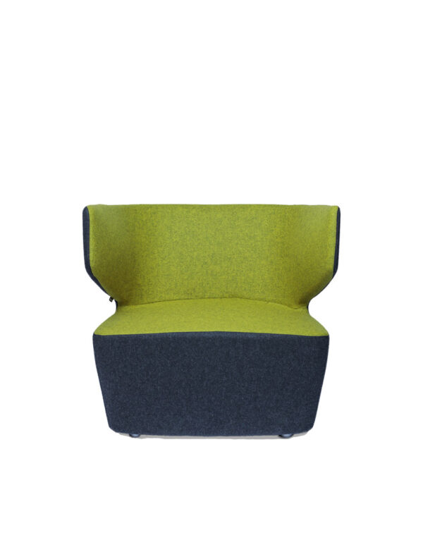Moderna Fotelja Mr Jones jednostavnog dizajna,udoban , tamno sive i zelene boje - online shop - Commodo Home & Living