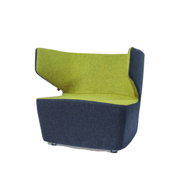Moderna Fotelja Mr Jones jednostavnog dizajna,udoban , tamno sive i zelene boje - online shop - Commodo Home & Living