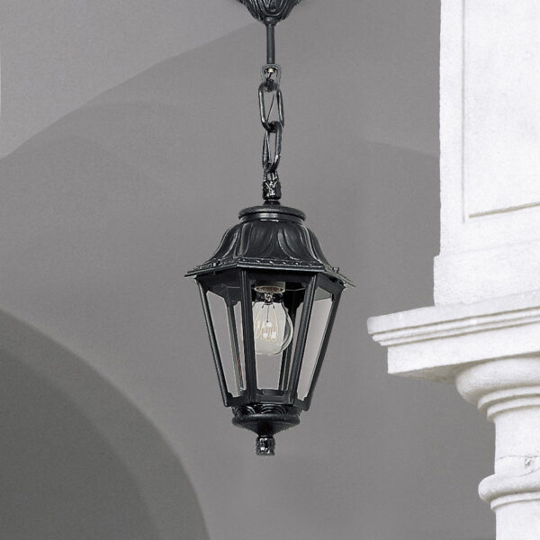 Moderna Spoljna viseća lampa - ANNA-SICHEM klasičnog dizajna, crne boje - internet prodaja - Commodo Home & Living