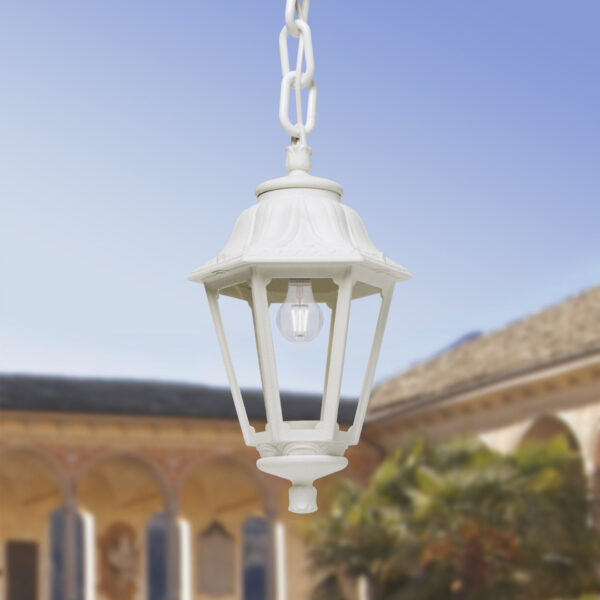 Moderna Spoljna viseća lampa - ANNA-SICHEM klasičnog dizajna, bijele boje - internet prodaja - Commodo Home & Living