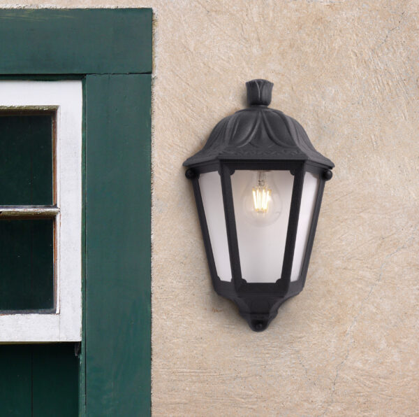 Moderna Spoljna zidna lampa - IESSE black klasičnog dizajna, rne boje - internet prodaja - Commodo Home & Living