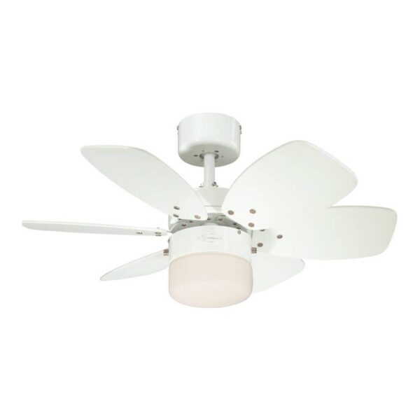 Moderni Luster Ventilator-Flora-Royal modernog dizajna , kavalitetan bijele boje - online shop - Commodo Home & Living