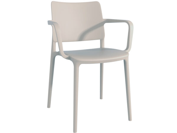 Moderna Stolica za baštu -Joy K jednostavnog dizajna,kvalitetna , bež boje - online shop - Commodo Home & Living