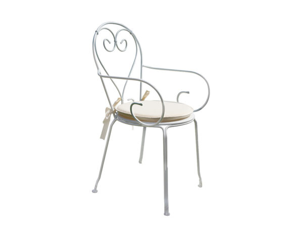 Moderna Stolica za baštu - Sirmione sa rukonaslonom moderog dizajna,udobna , boja slonove kosti - online shop - Commodo Home & Living